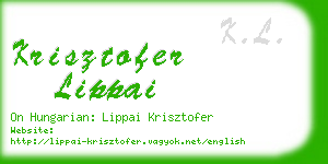 krisztofer lippai business card